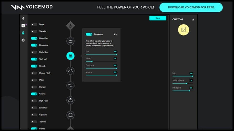 trocador de voz mod de voz