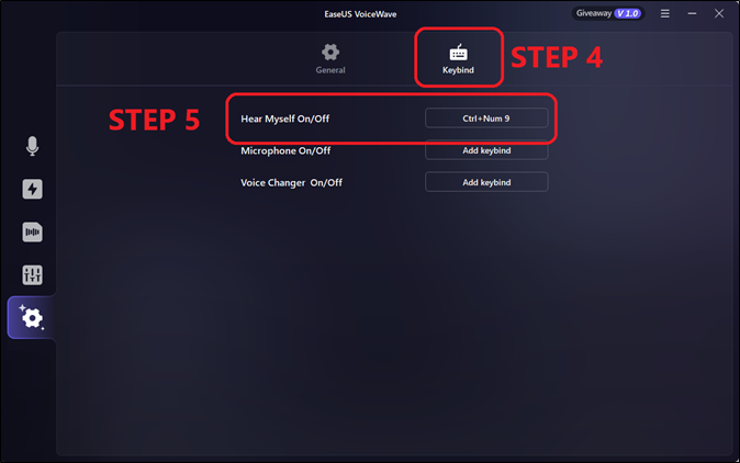 adicionar atalho de teclado