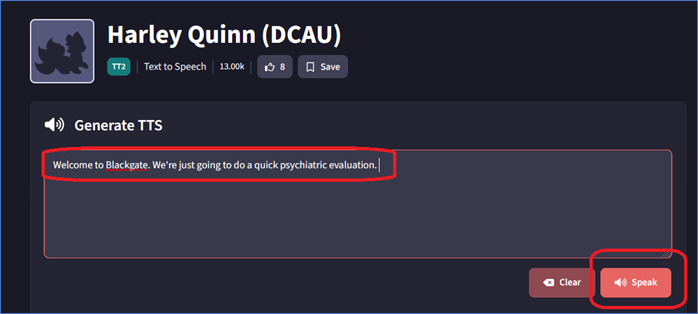 falso você harley quinn