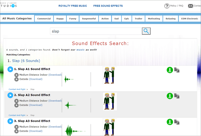 fesliyanstudios 拍擊音效