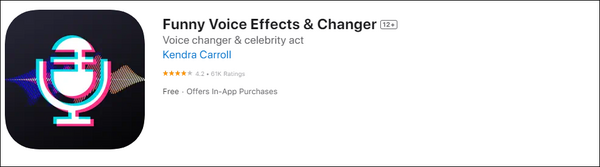 efeitos de voz engraçados e trocador