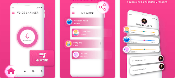 Trocador de voz de menina PRANK