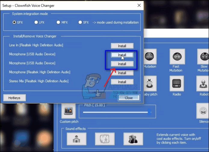install the microphone programs