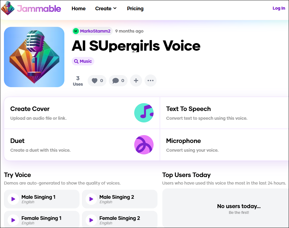 可干擾的超級女孩聲音
