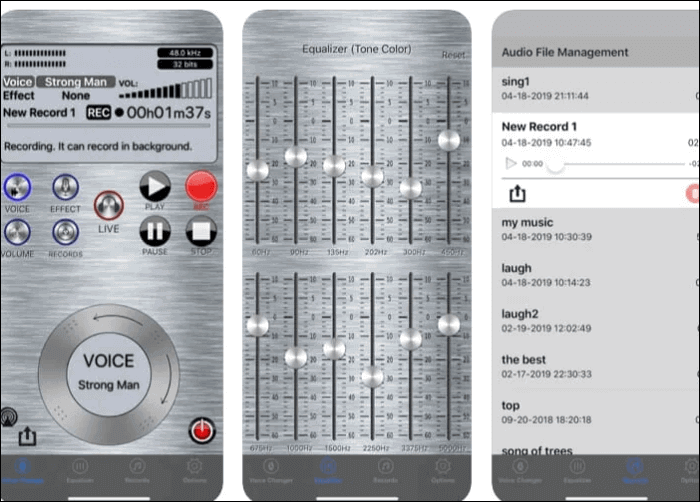 Trocador de voz ao vivo