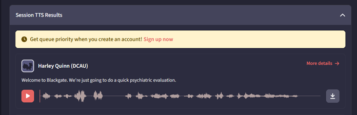 Pressione o botão play