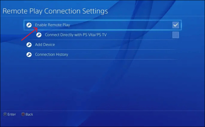 Enable Remote Play on PS5