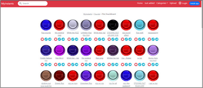 rizz soundboards myinstants