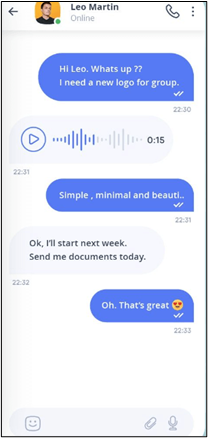 telegram microphone option