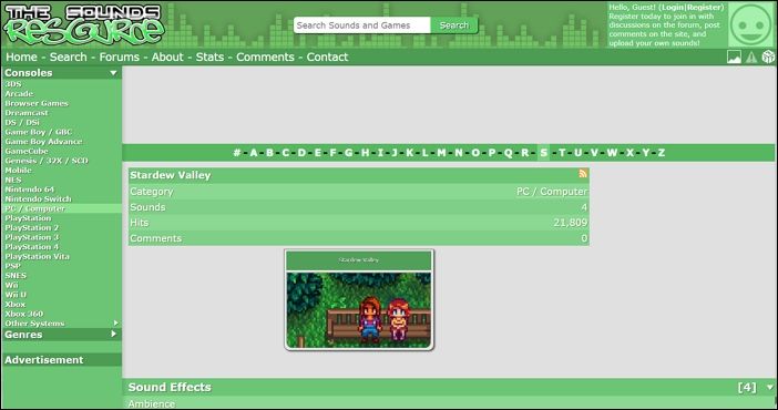 星露谷的聲音資源