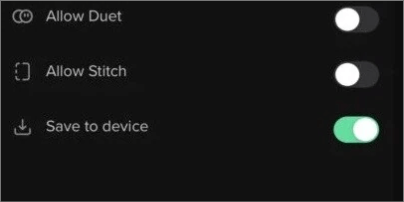salve o vídeo localmente