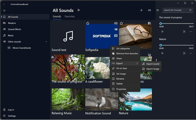 Placa de som universal