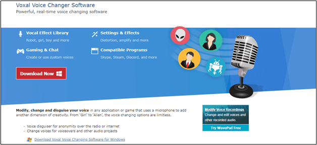 trocador de voz voxal