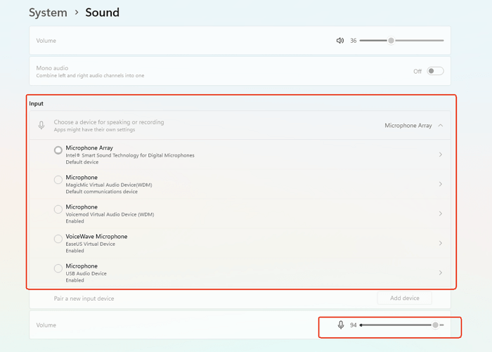 choose right input device