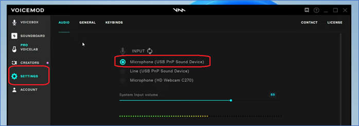 Windows-Einstellungen USB/PNP-Gerät