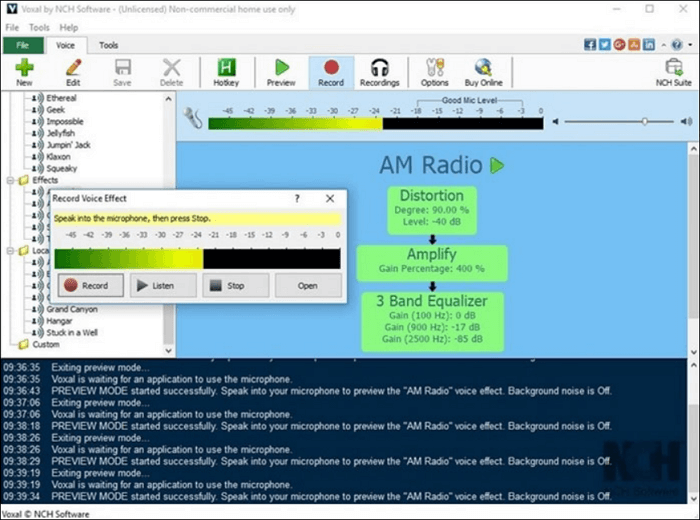 NCH 보컬 보이스 체인저