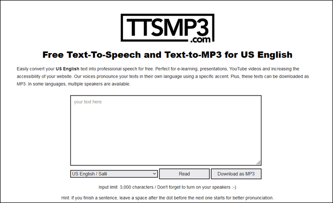 ttsMp3 텍스트 음성 변환 음성 변환기